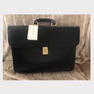 Original Armani Collezioni Leather Briefcase
